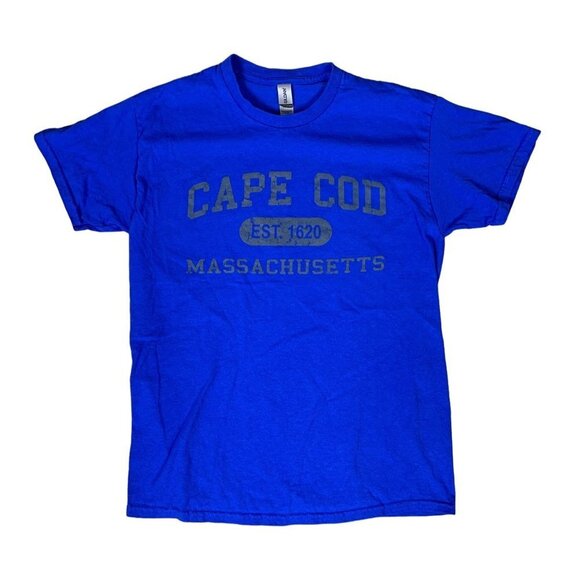 Cape Cod Est. 1620 Massachusetts Blue T-Shirt Size Medium - Picture 1 of 4